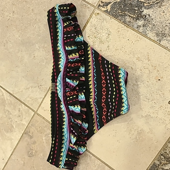 Roxy Black and Pink Bikini Bottom - Picture 3 of 5